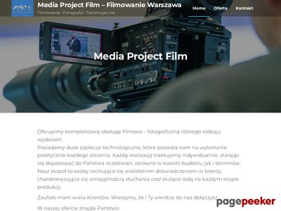 Media Project Group - Produkcja reklam, wideofilmowanie