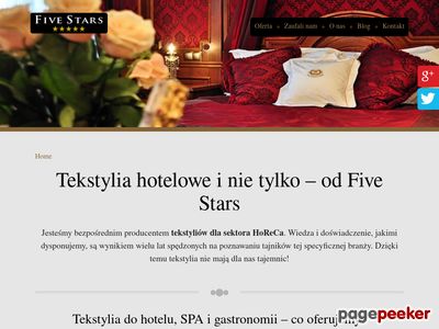 FIVE STARS - tekstylia pięciogwiazdkowej jakości