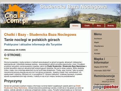 Studencka Baza Noclegowa - Chatki i Bazy