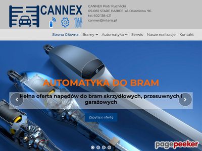 Cannex: automatyka do bram
