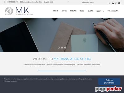MK Translation Studio Marcin Kucharski