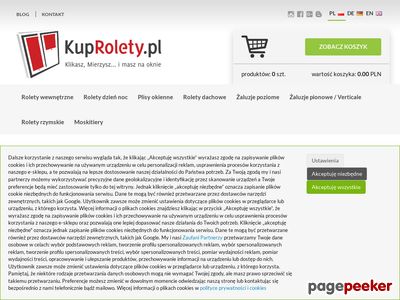 Rolety wewnętrzne - sklep Gdańsk - Kuprolety.pl