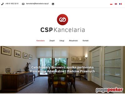 Kancelaria adwokatów i radców prawnych CSP - Poznań