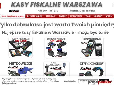 Kasy fiskalne online Warszawa KasFisk