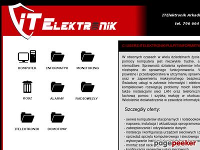 MONITORING ALARMY INFORMATYK Płock ITElektronik