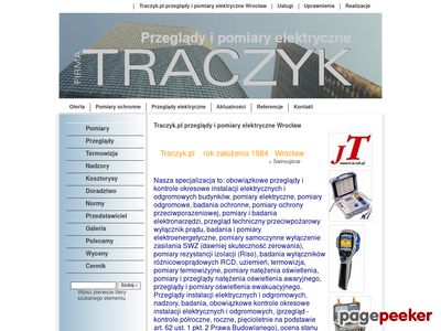 Traczyk.pl - Pomiary, elektryczne, przeglady