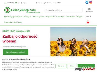 Zielonysklep.com- eko sklep z produktami ajurwedyjskim