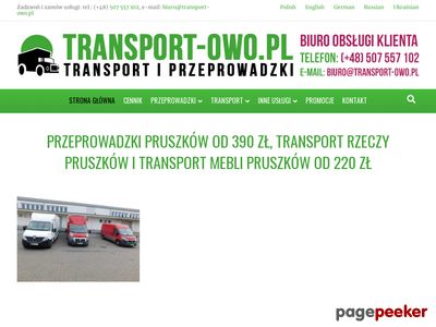 Transport-OWO.pl - Przeprowadzki Pruszków