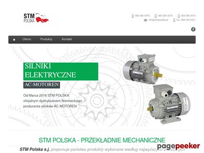 STM Polska - przekładnie mechaniczne i motoreduktory