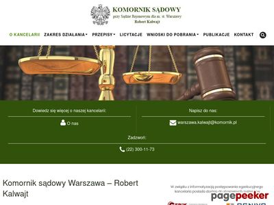 Komornik Sądowy przy Sądzie Rejonowym dla m. st. Warszawy