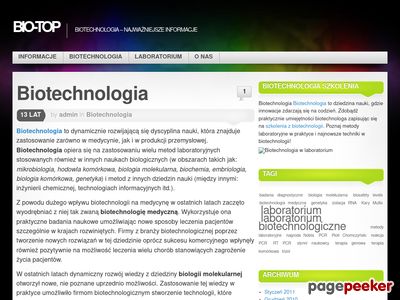 Biotechnologia - wiadomości