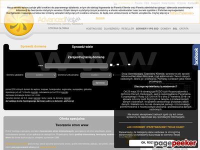 Tani hosting www i serwery dedykowane